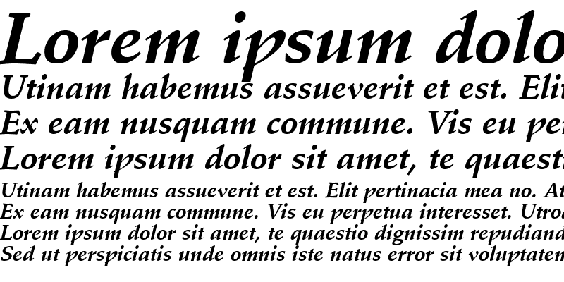 Sample of Deutch SSi Bold Italic