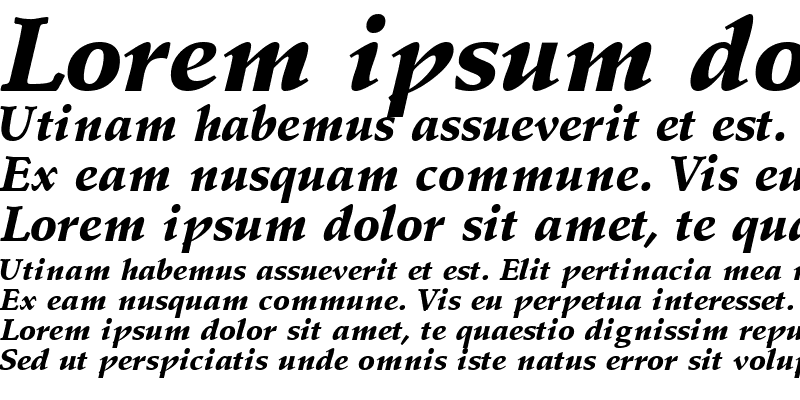 Sample of DeutchBlackSSK Italic