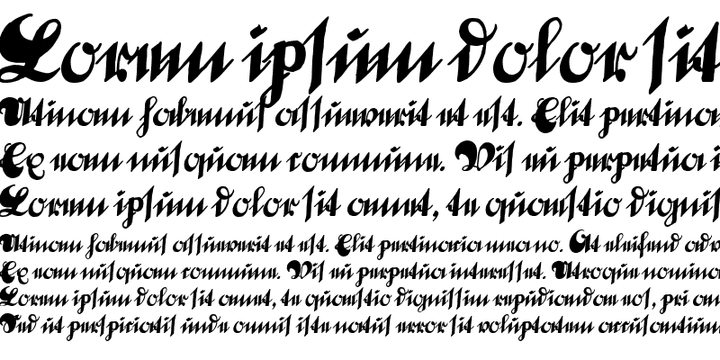 Sample of DeutscheSchrift Callwey