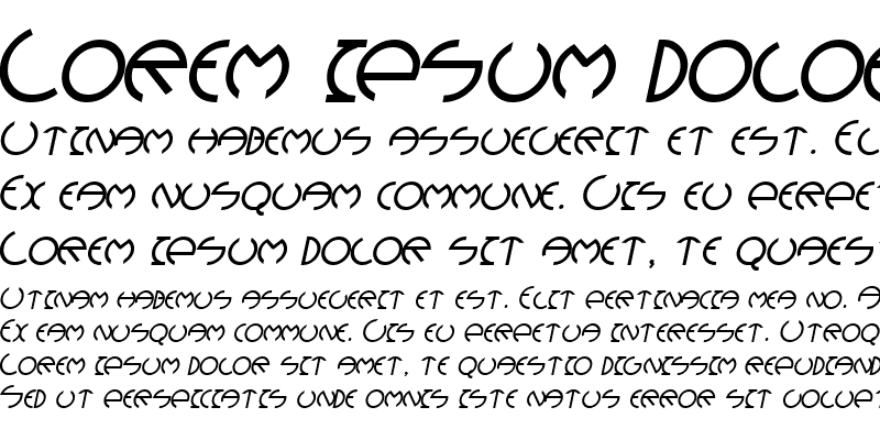 Sample of Devil Medium Italic