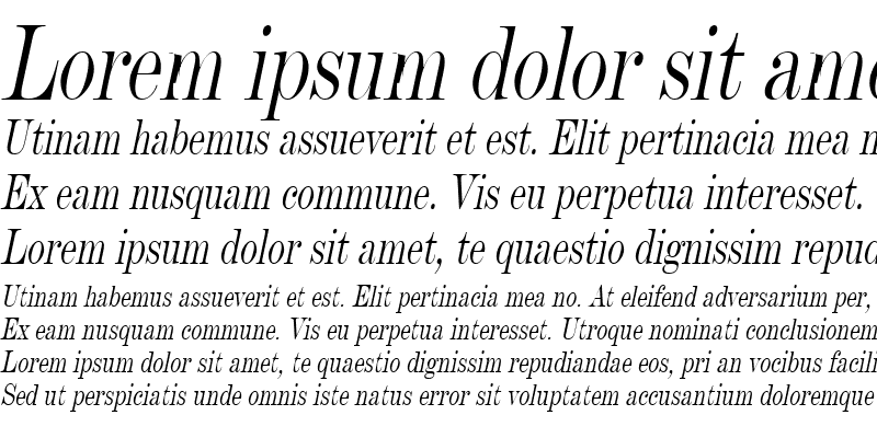 Sample of Devine Condensed Italic
