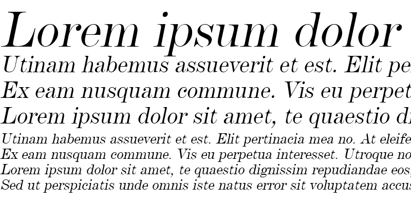 Sample of Devine Italic