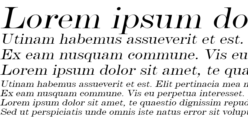 Sample of Devine Wide Italic