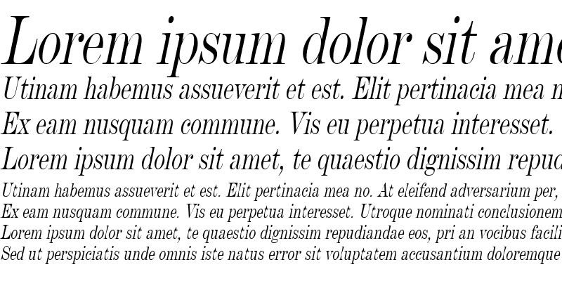 Sample of DevineCondensed Italic
