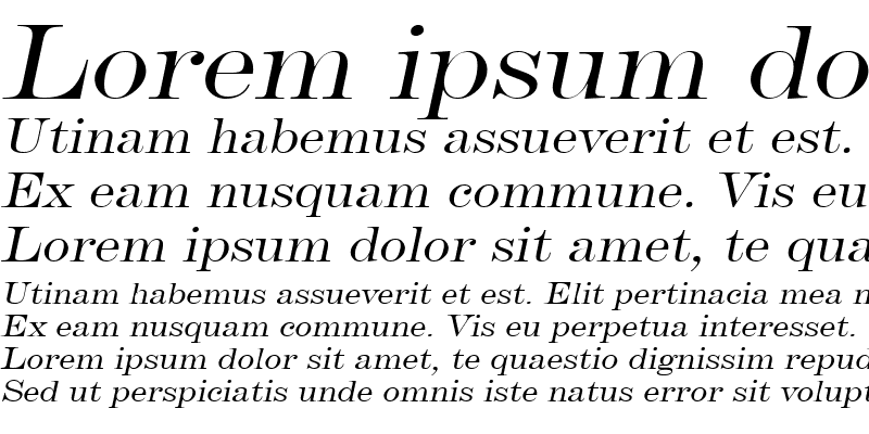 Sample of DevineWide Italic