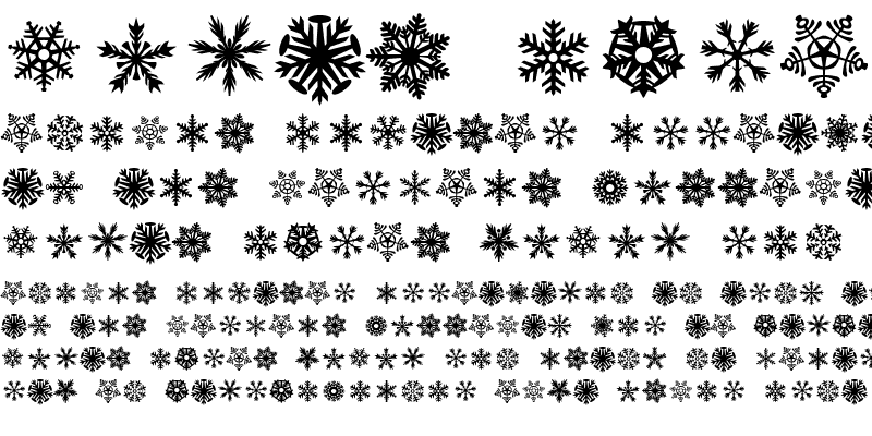 Sample of DH Snowflakes Regular