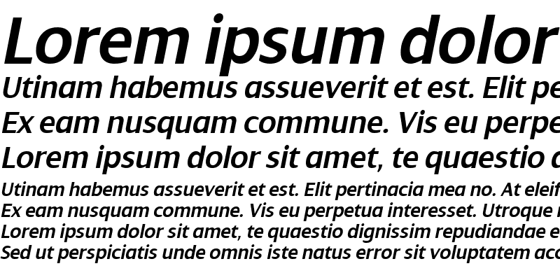 Sample of Dialog SemiBold Italic