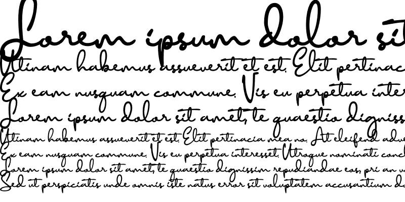 Sample of Diamant handwriting