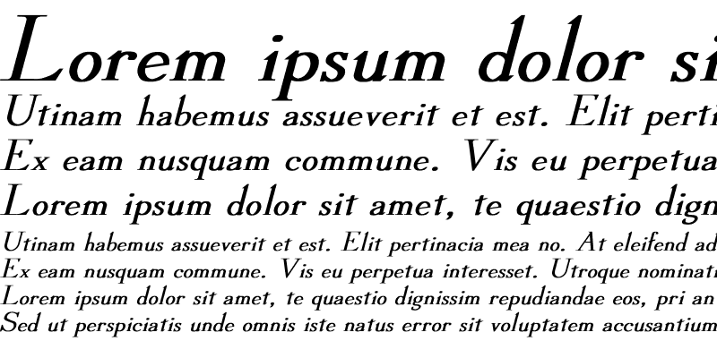 Sample of Dickens Bold Italic Bold Italic