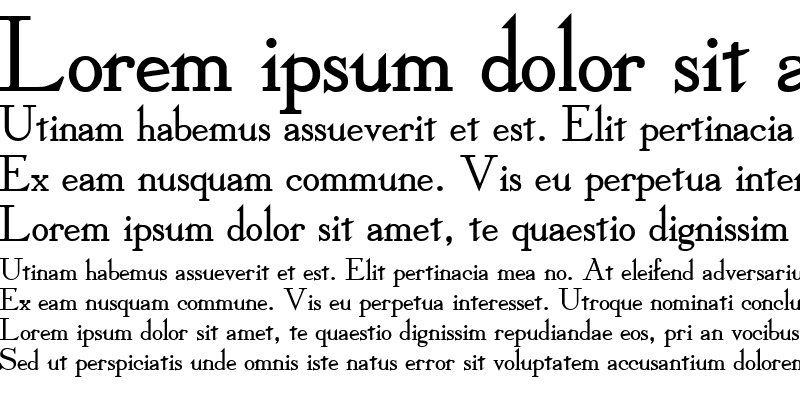 Sample of Dickens Bold