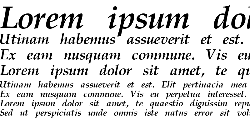 Sample of Dickens Major Bold Italic