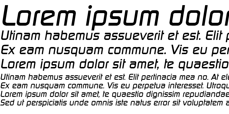 Sample of Digital Italic