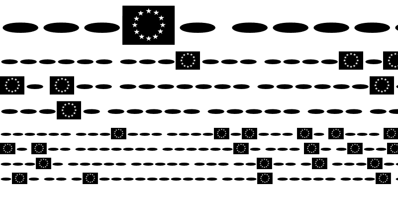 Sample of DIN Euro Regular