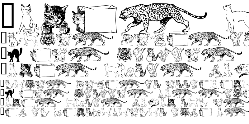 Sample of Dingcats Regular