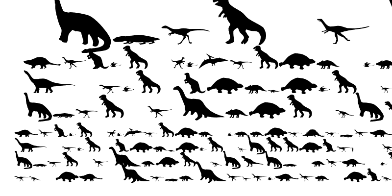 Sample of Dinomania Regular