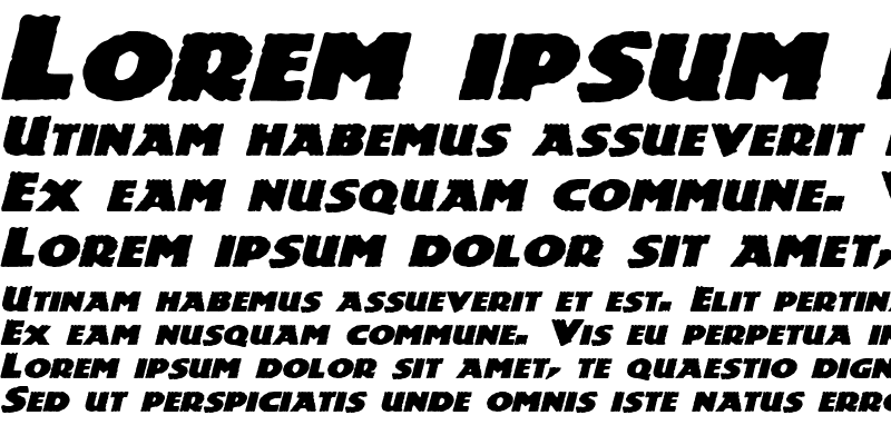 Sample of Dinosauria-Extended Italic