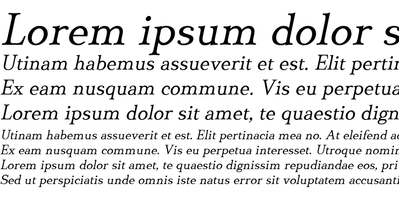 Sample of DionisiiOTF Italic