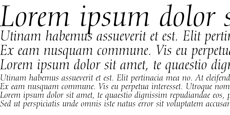 Sample of Diotima LT Std Italic