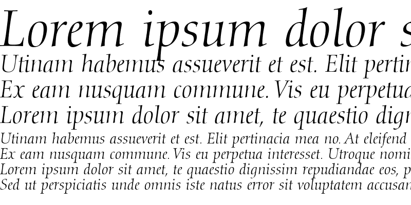 Sample of Diotima RomanOsF Italic