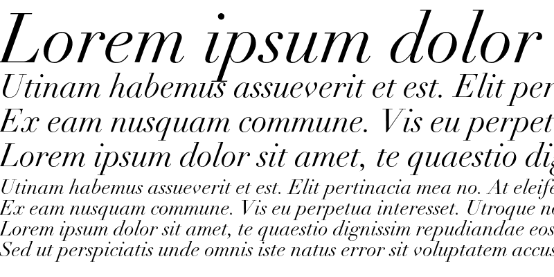 Sample of Dioxipe Italic