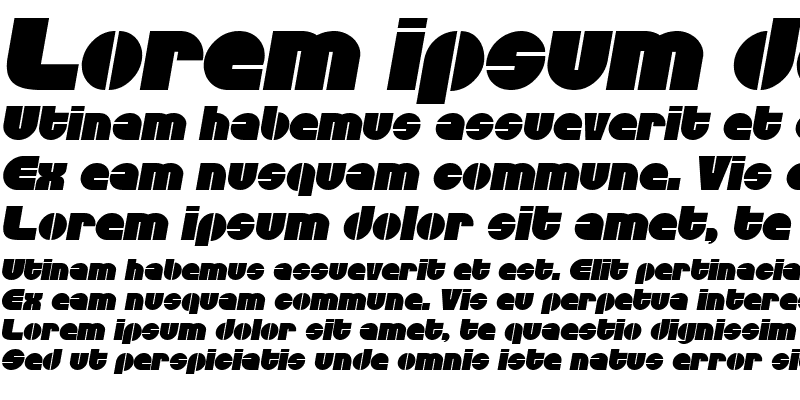 Sample of Disandat SF Italic