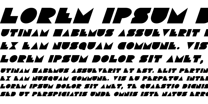 Sample of Disco Deck Italic