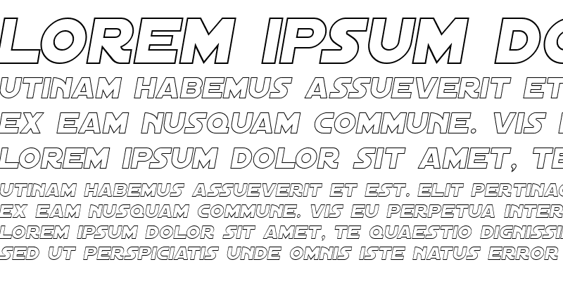 Sample of Distant Galaxy Outline Italic