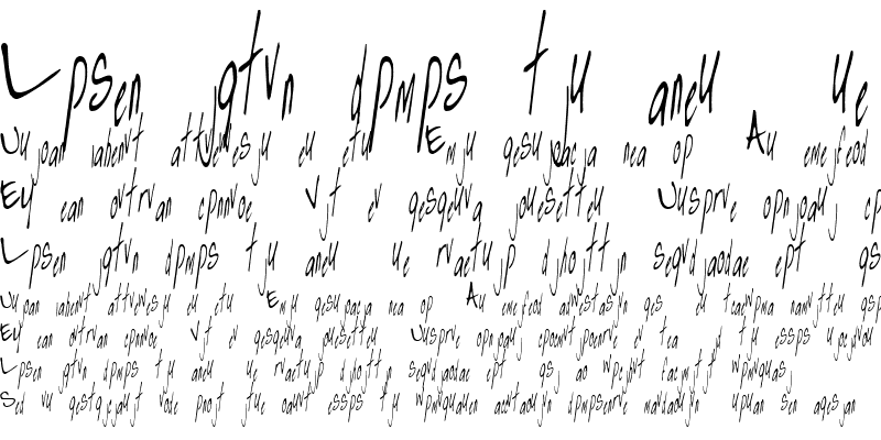 Sample of djb_font Regular