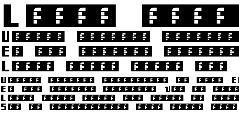 Sample of DMD Font Regular