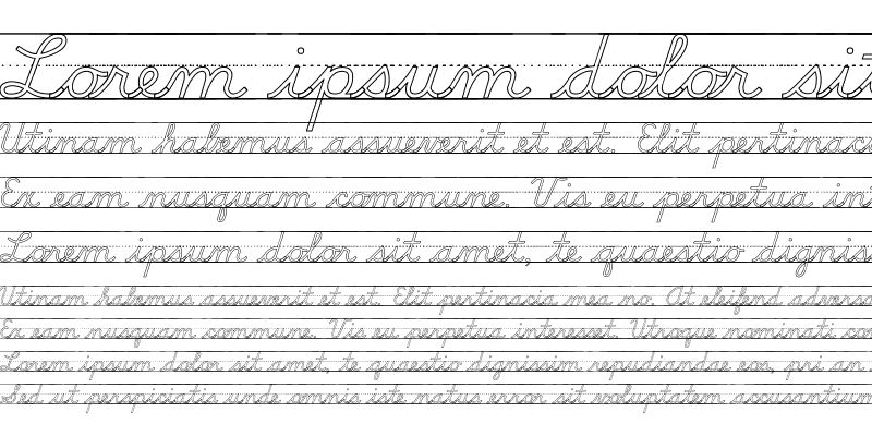Sample of DN Cursive Outlines Rules