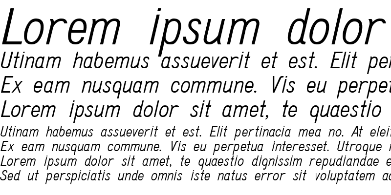 Sample of Do431 Italic