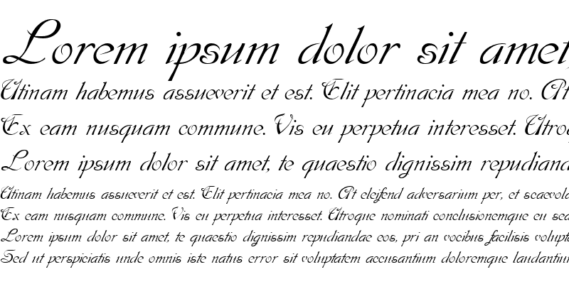 Sample of Dobkin-Script Regular