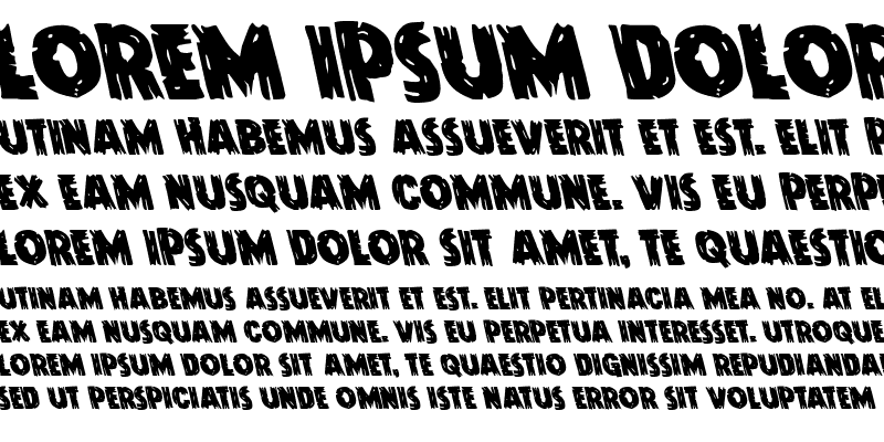 Sample of Dokter Monstro Leftalic Italic