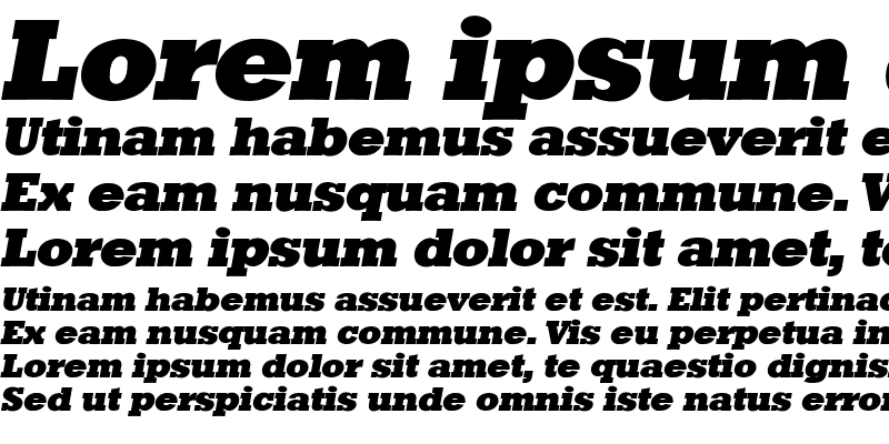 Sample of Dolmen Display SSi Italic