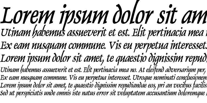 Sample of Dolphin Condensed Bold Italic