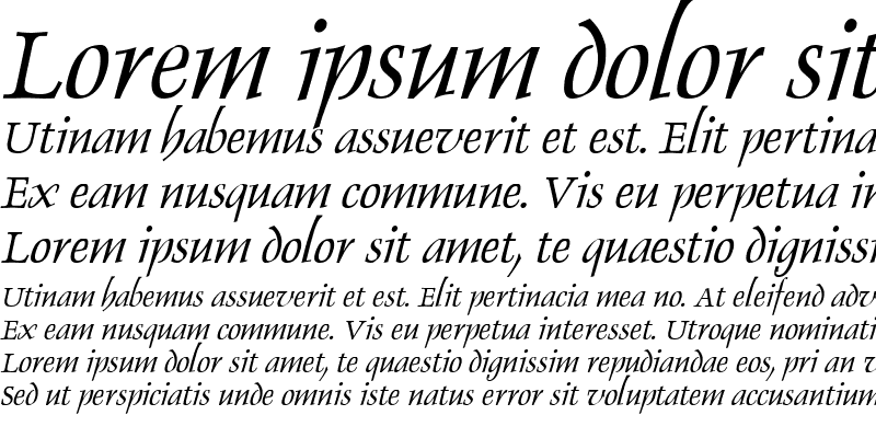 Sample of Dolphin Italic