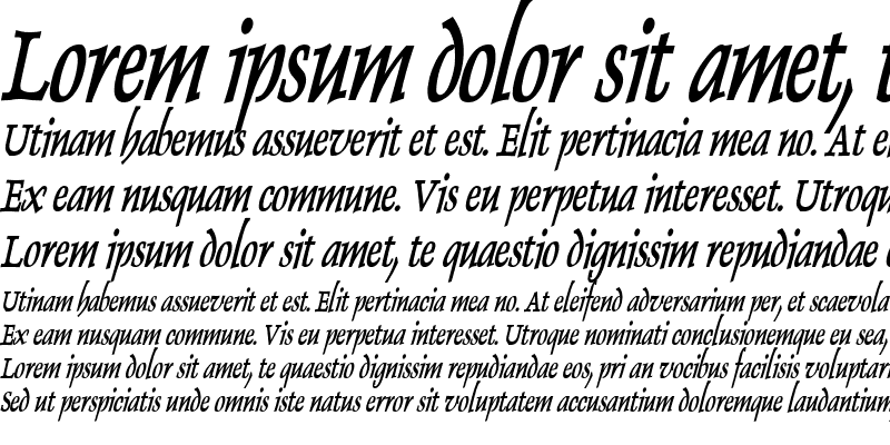 Sample of Dolphin Thin Bold Italic