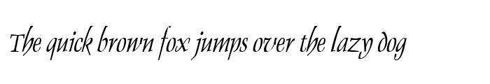 Preview of DolphinCondensed Italic