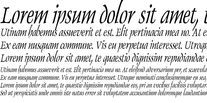 Sample of DolphinThin Italic