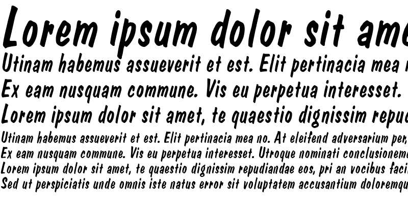 Sample of Dom Casual Italic