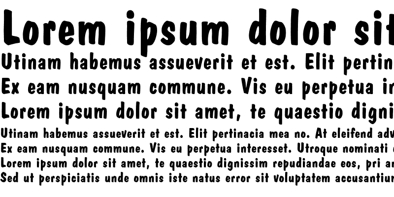 Sample of Dom Casual Std Bold