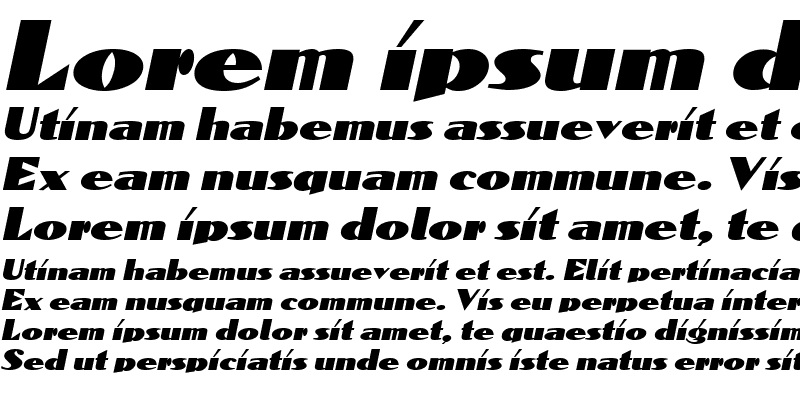 Sample of Domaign Italic