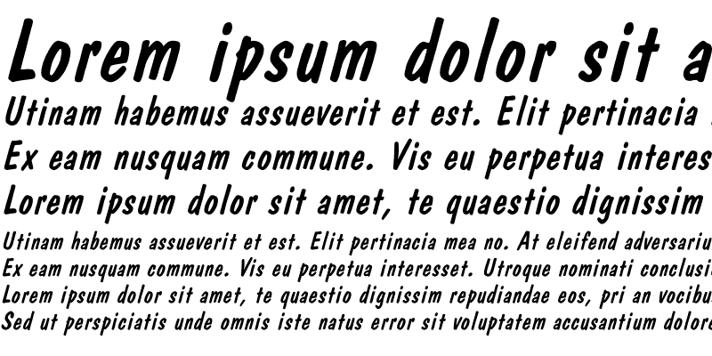 Sample of DomCasual Italic