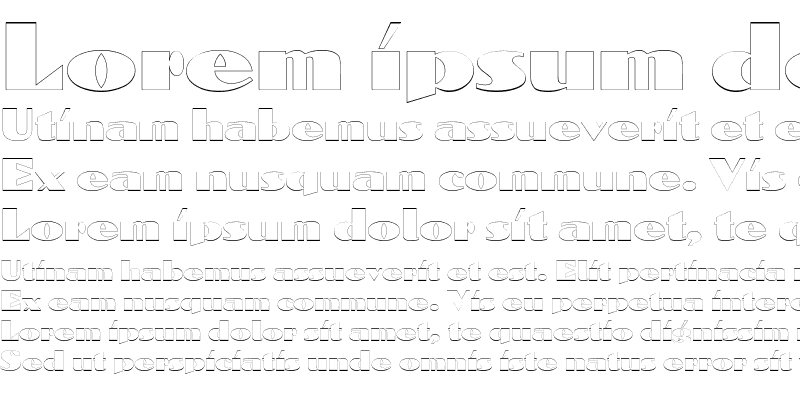 Sample of DomenicOutline Regular