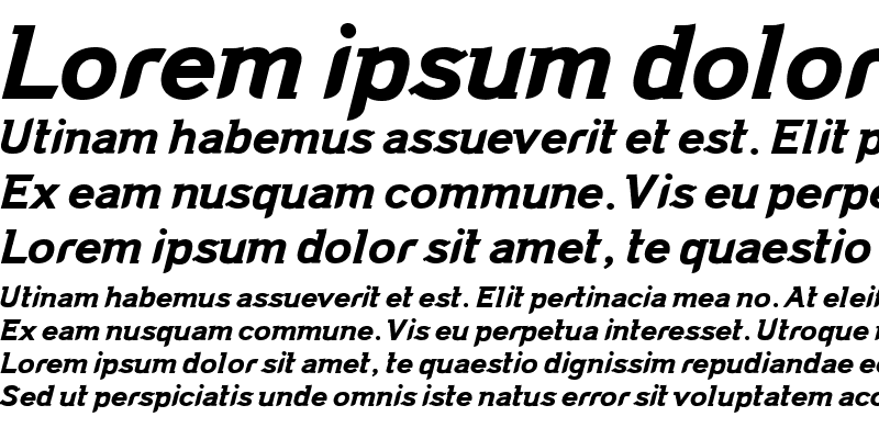 Sample of DomestosSerif Italic