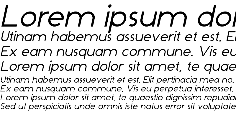 Sample of Dominik Italic