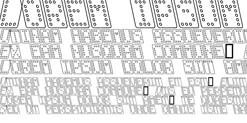 Sample of Domino normal kursiv omrids Regular