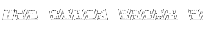 Preview of Domino square kursiv omrids Regular