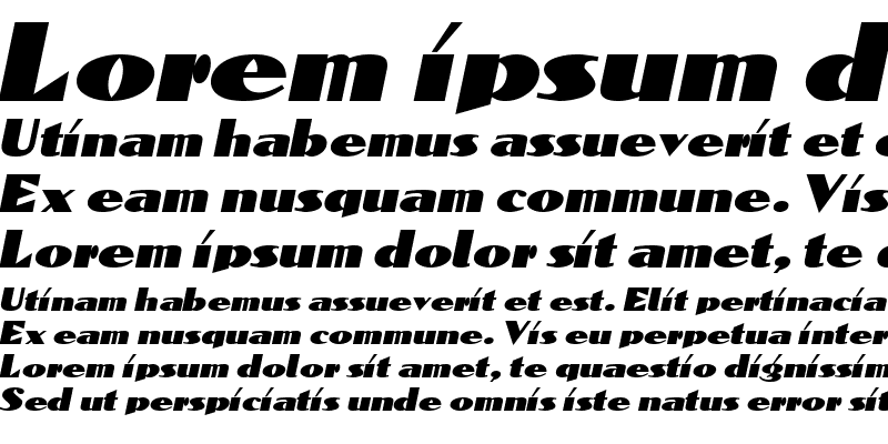 Sample of Dominon Italic
