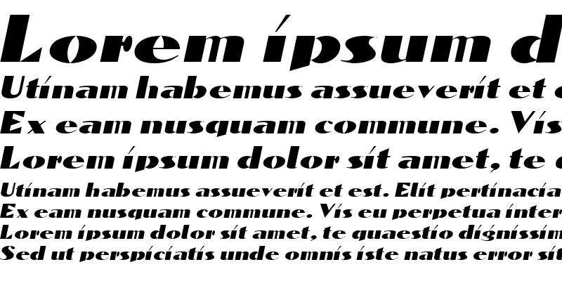 Sample of Dominon Lite Italic